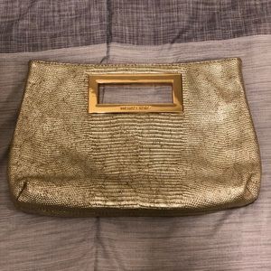 Michael Kors Gold Clutch